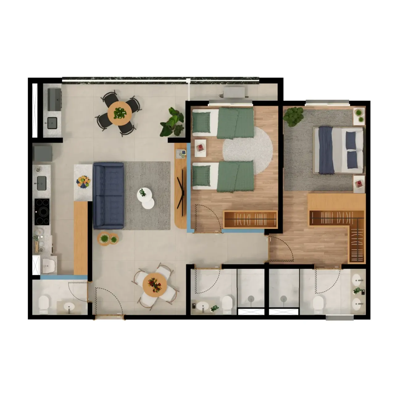 PLANTA 83m²