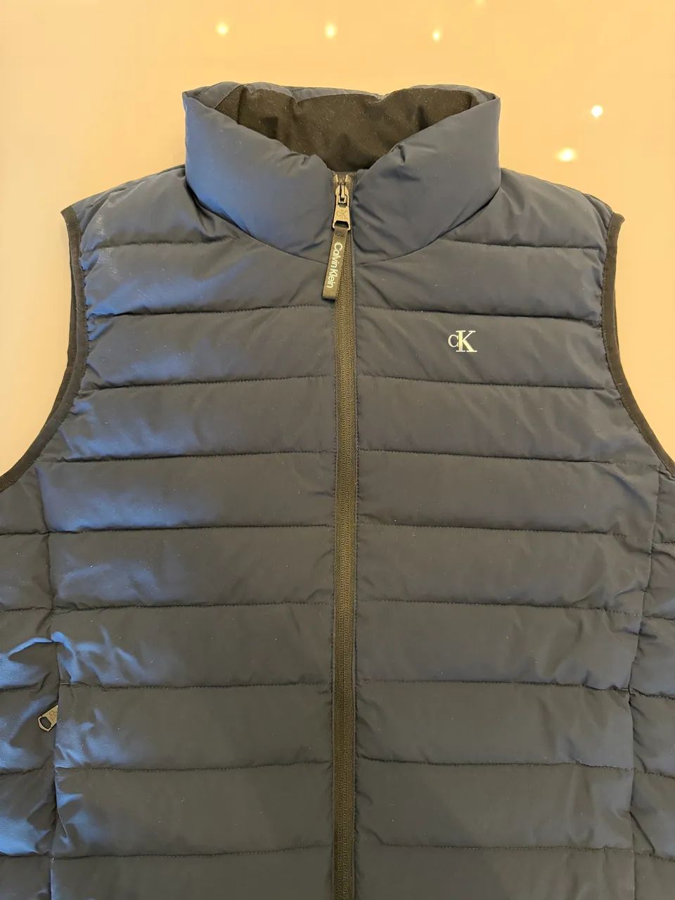 Colete Calvin Klein Puffer Azul - Foto 2