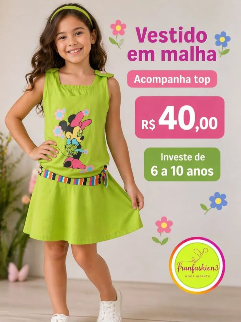  moda infantil para meninas estilo,conforto e qualidade  - Foto 2