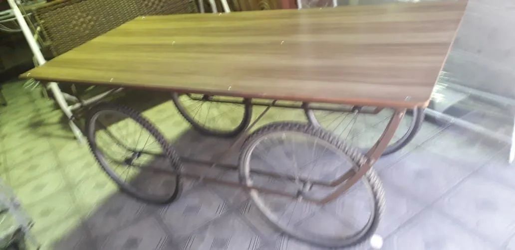 Mesa carroça roda de bicicleta - Foto 2