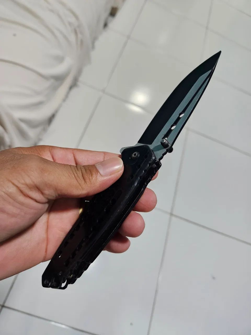 Canivete tático preto - Foto 3