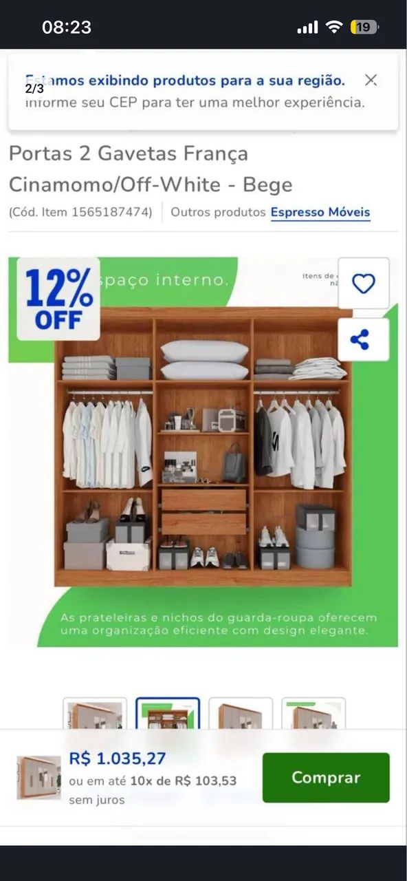Guarda roupa casal 6 portas - Foto 2
