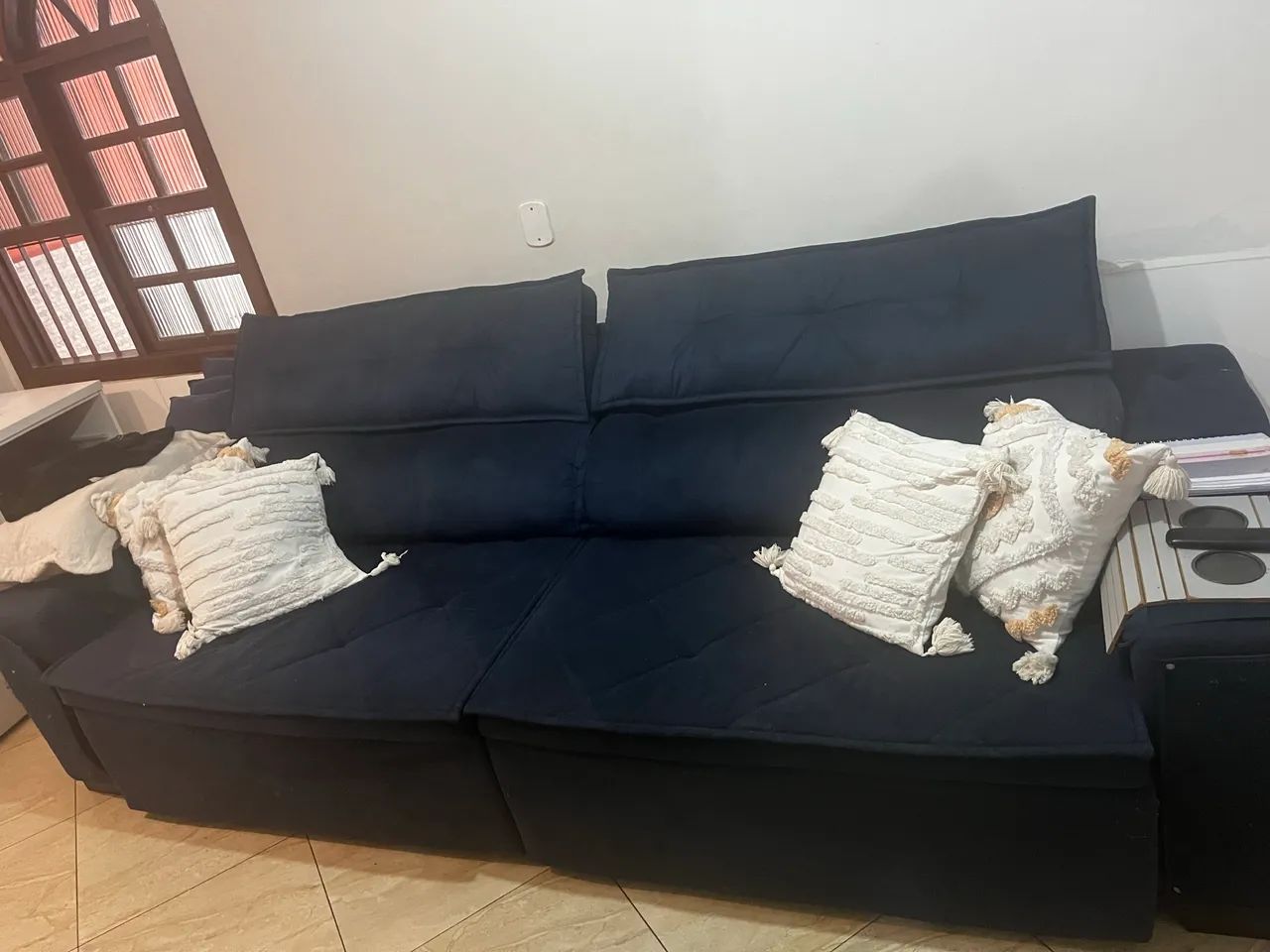 SOFÁ AZUL 2.80cm retrátil! - Foto 5
