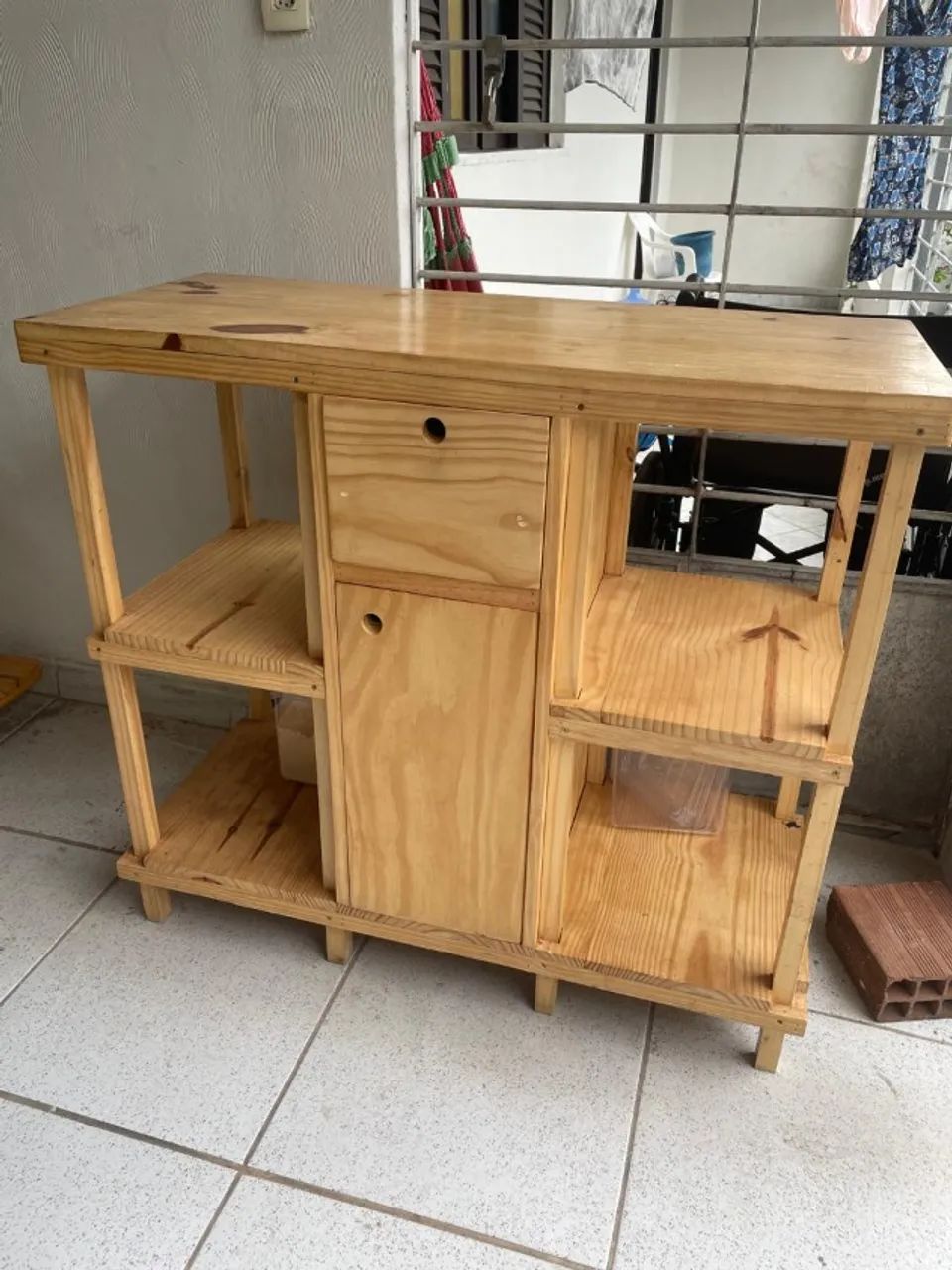 balcaon multiuso com gaveta e porta 