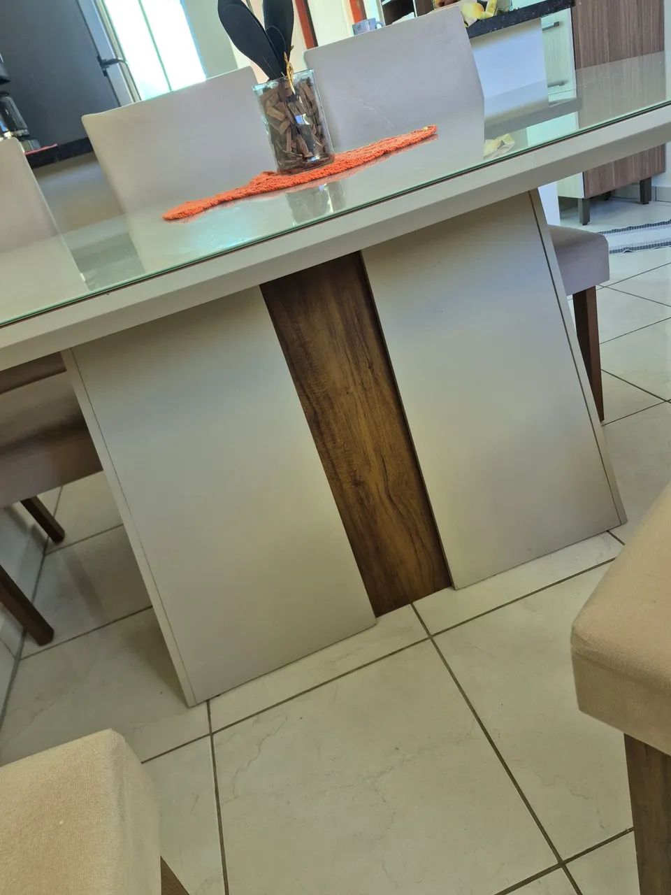 Mesa 6 lugares de vidro - Foto 3