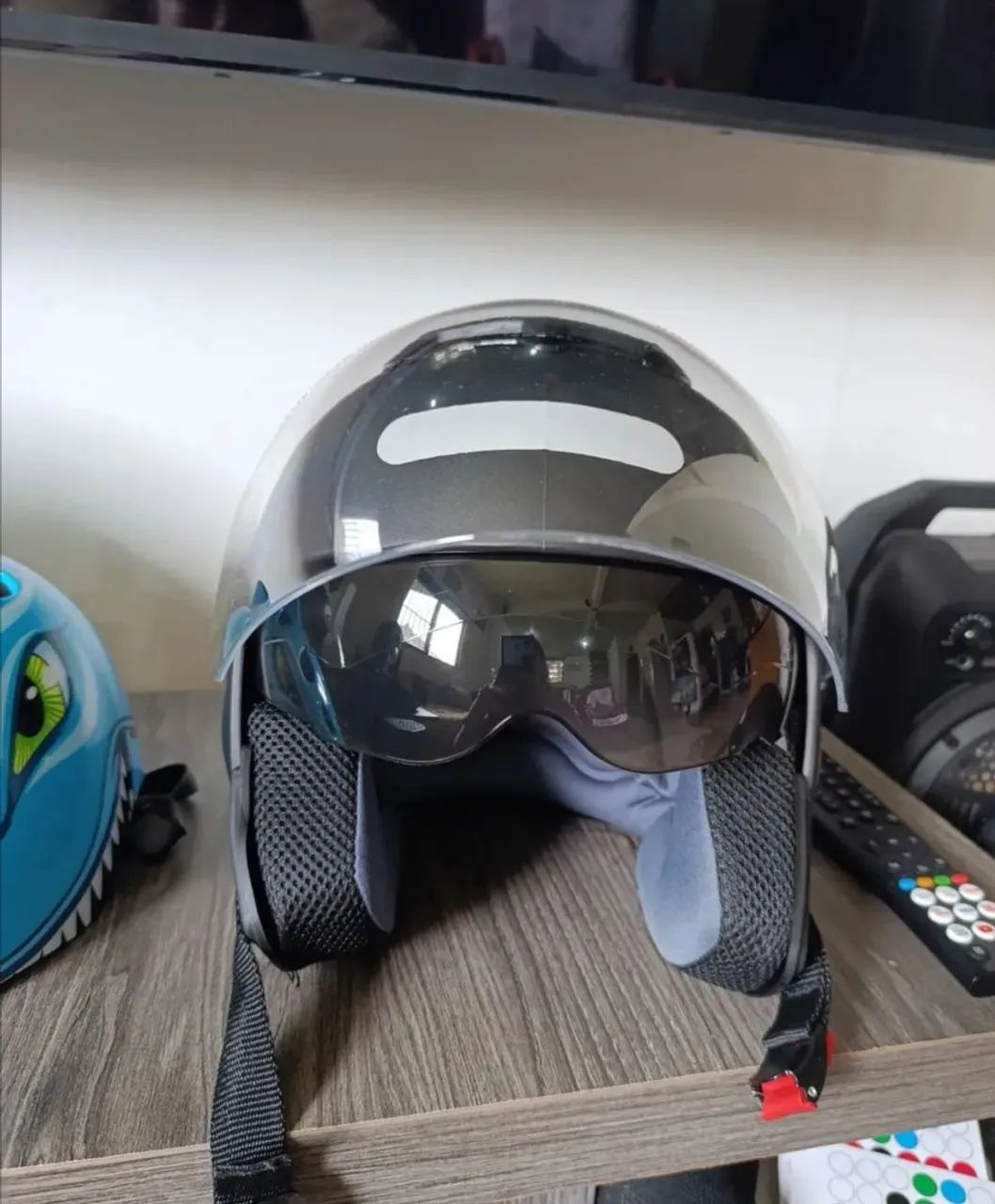 Capacete Aberto New Atomic c/ viseira solar interna - Foto 2