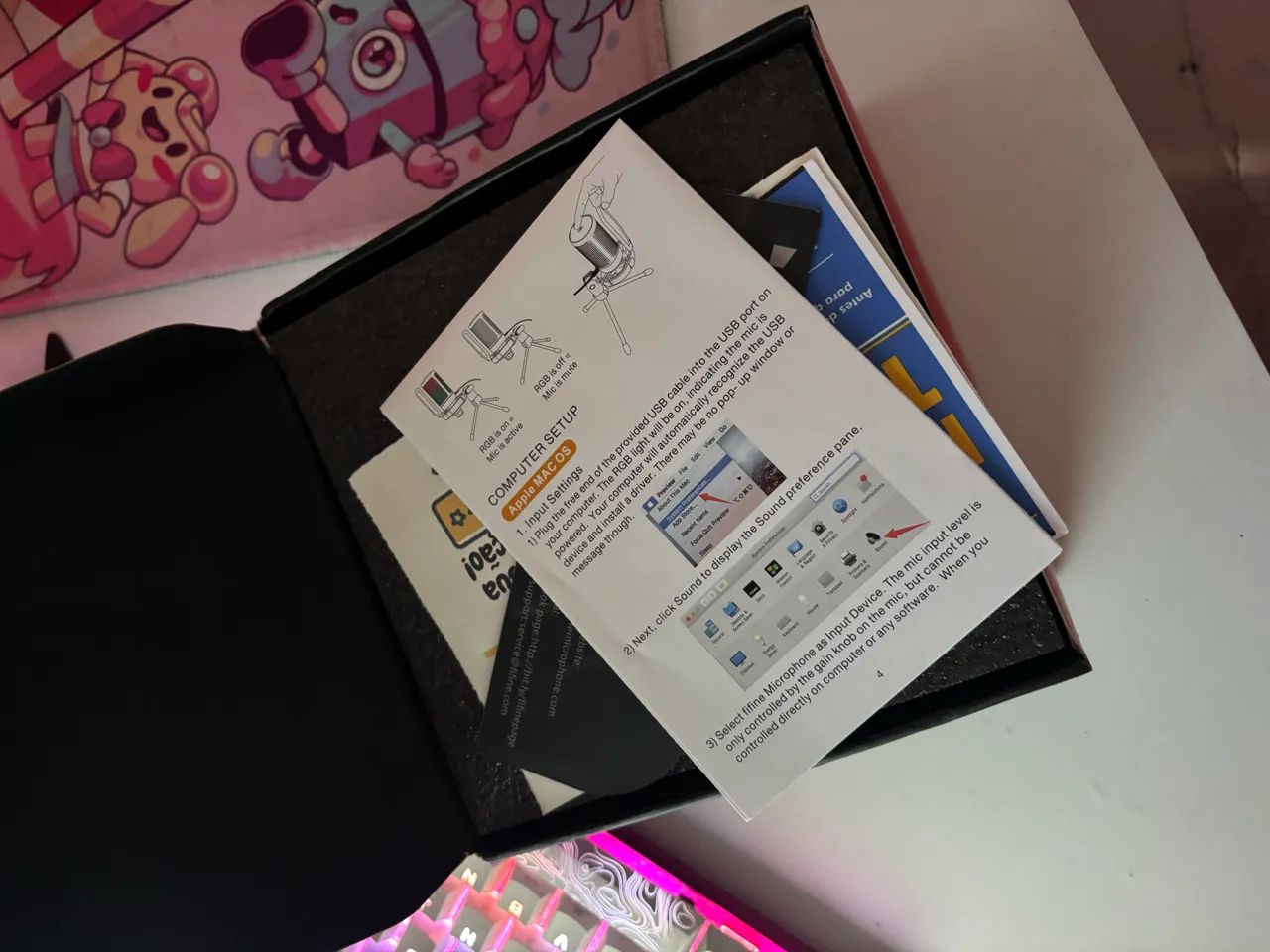 Microfone Fifine Ampligame A6T Rosa - Foto 5