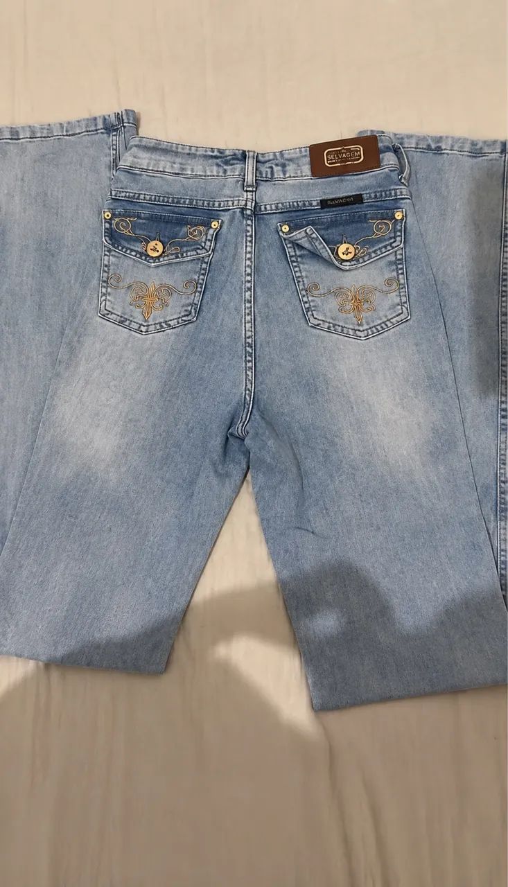 calça flare country selvagem y2k (anos2000) - Foto 3