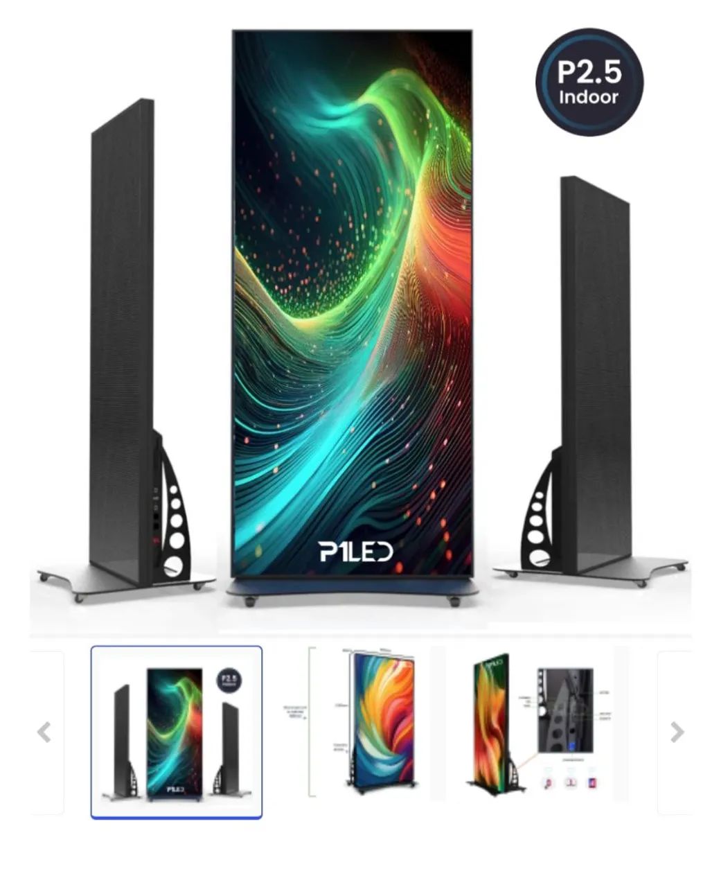 Totem Painel de LED P2.5 Indoor: Conectividade e Versatilidade na Comunicação Visual