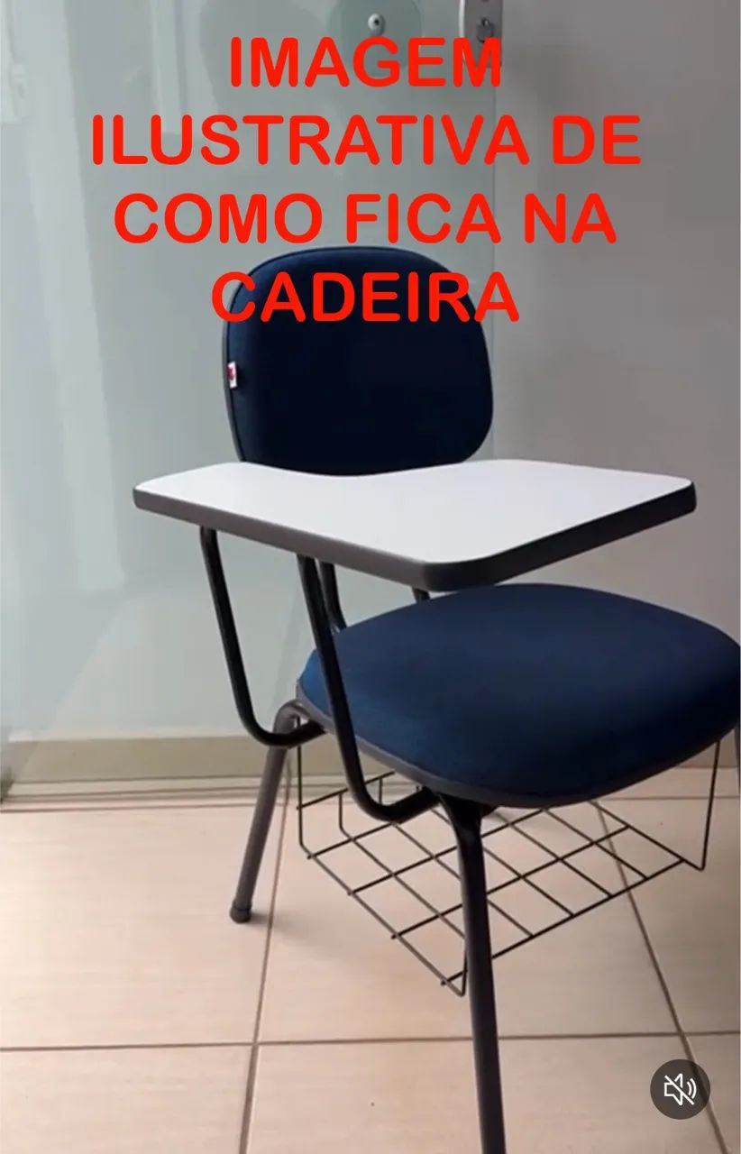 Vendo braço com prancheta para cadeira universitária - Foto 5