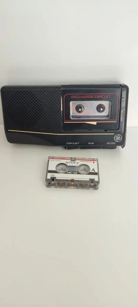 Micro gravador anos 80 funcionando perfeitamente 