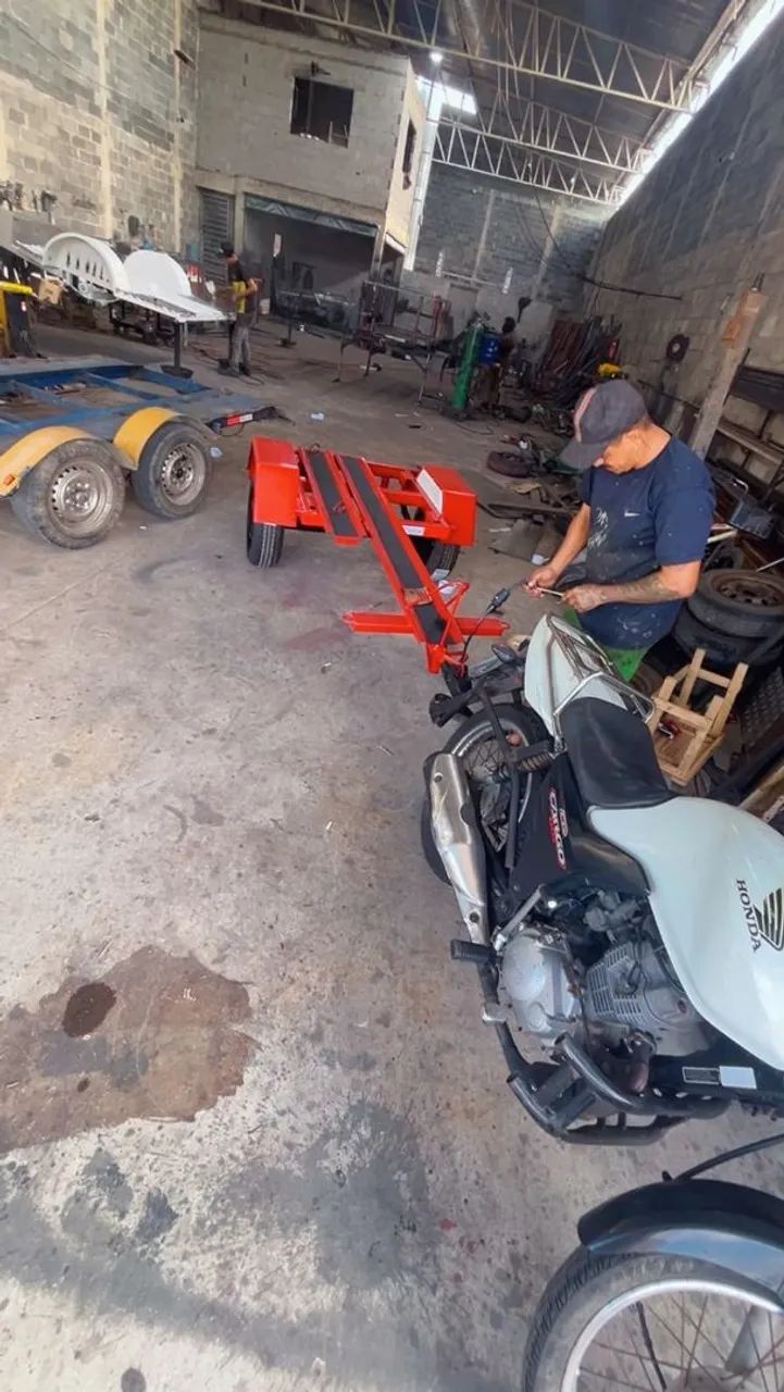 Reboque para uma moto sobre encomenda de fábrica!!! - Foto 2