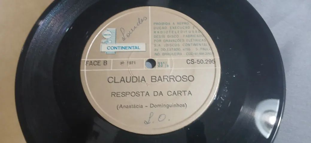 Compacto EP Claudia Barroso - Voce Mudou demais de 1971 - Foto 4