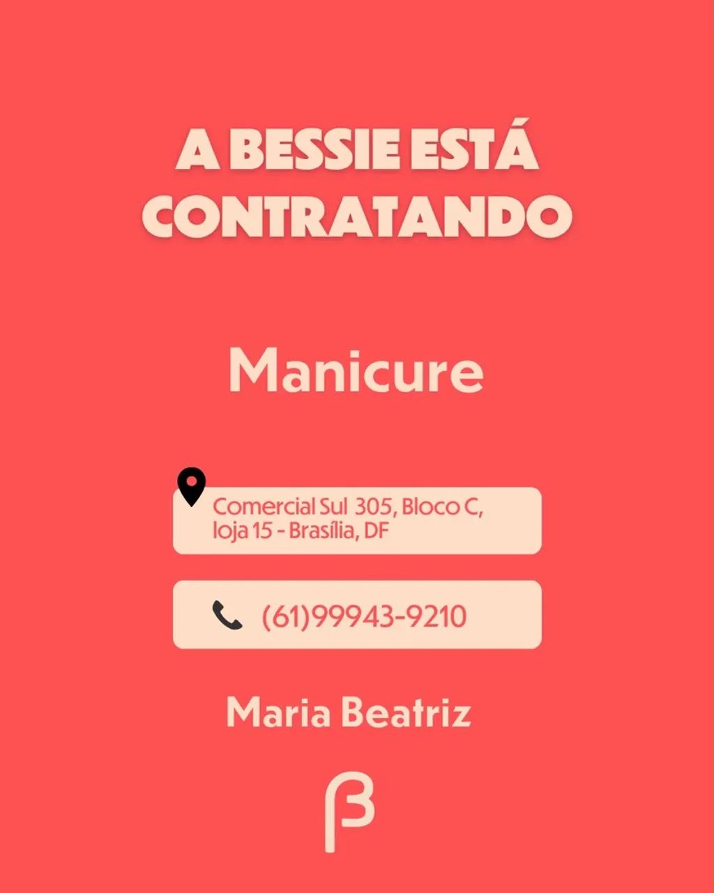 Contrata-se manicure