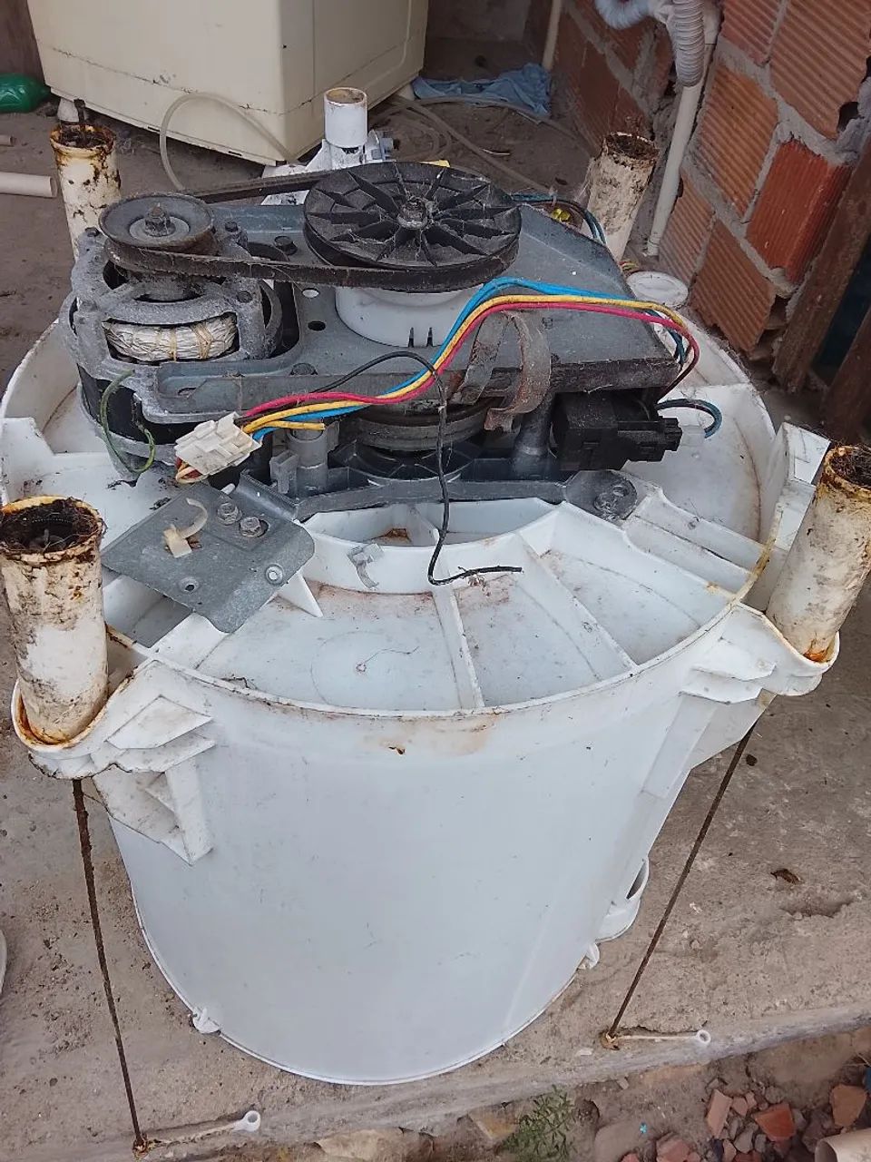 Motor e peças interna de máquina de lavar roupa . - Foto 3