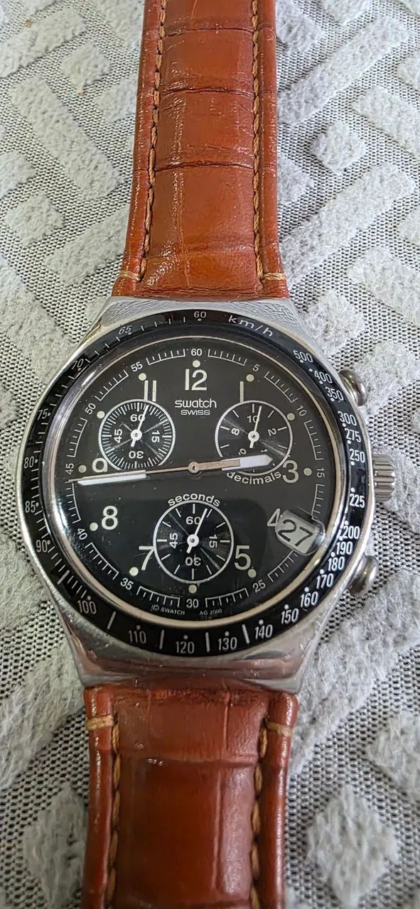 Relogio Swatch Irony Chrono Dark Phoenix YCS429 - Foto 2