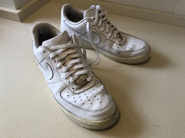 Tênis Nike Air Force 1 One '07 Low Triple White 44br (12 Us) - Foto 3