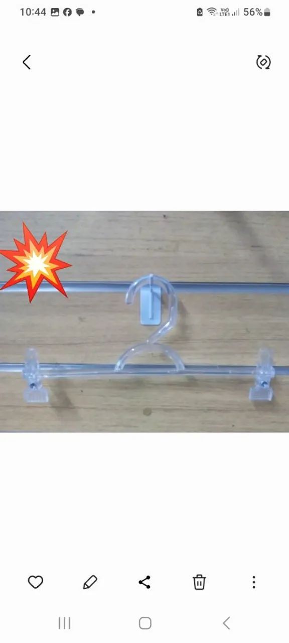 Vendo cabides acrílico  a partir de 2,70 cada - Foto 3