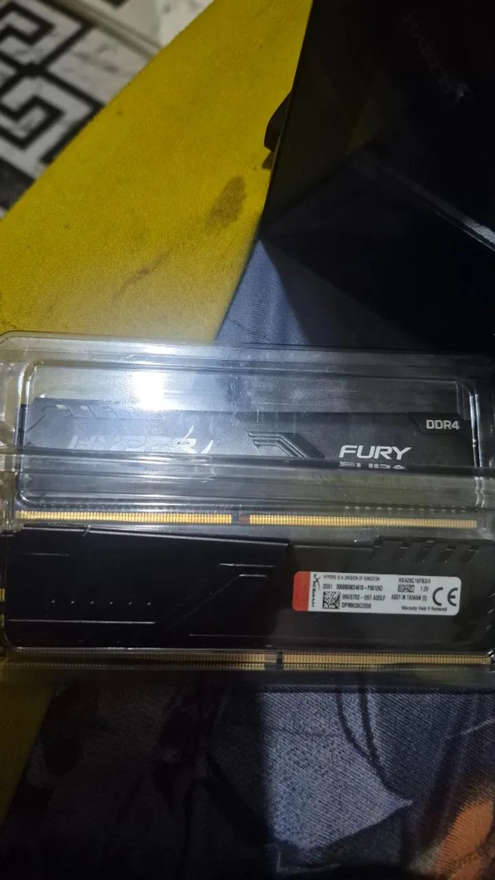 Memória ram hyperx fury 8gb ( 2x4gb 2666MHz) - Peças de Hardware