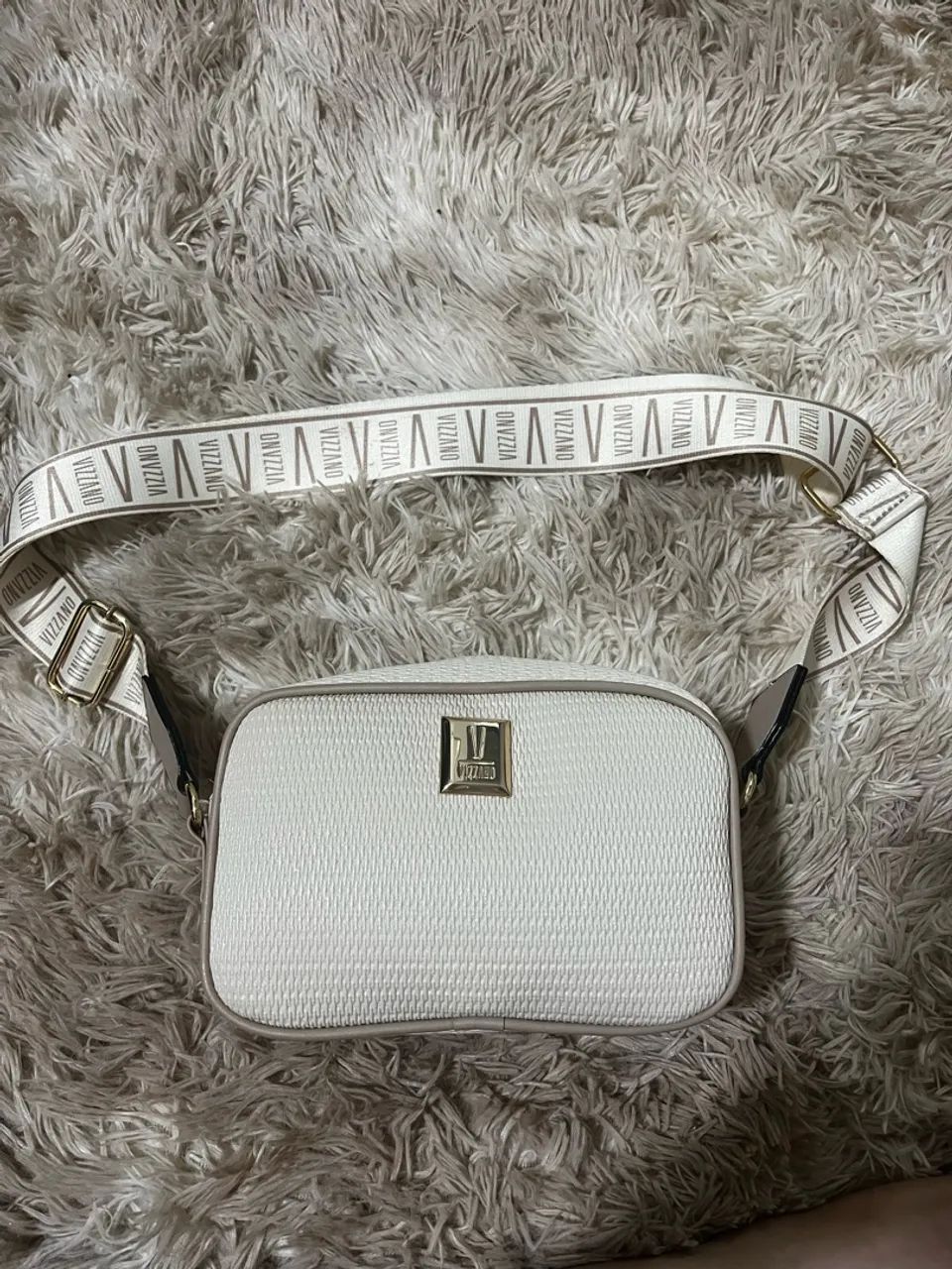 Bolsa vizzano, pequena, bege