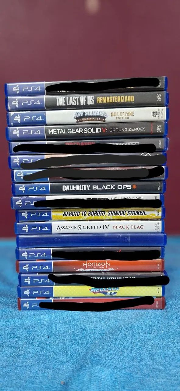 Lote de Jogos PS4 - Originais (Street, Last of Us, Uncharted)