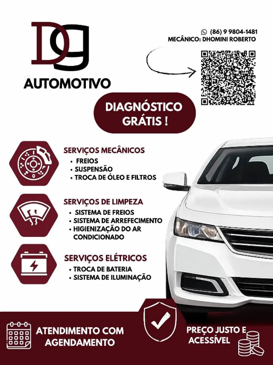 SERVIÇOS MECÂNICOS, ELÉTRICOS E ALINHAMENTO AUTOMOTIVO.