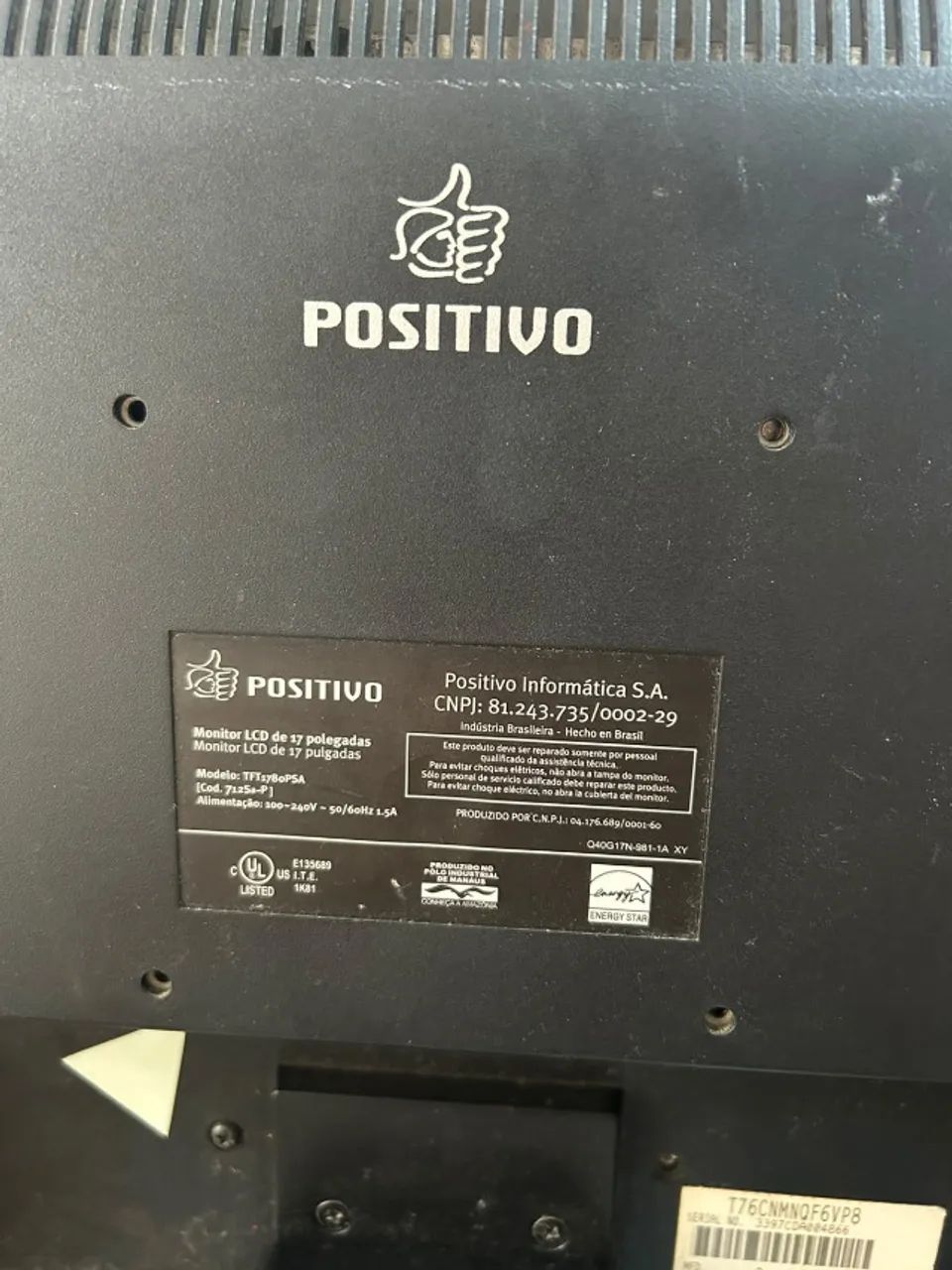 Monitor Positivo 17 Lcd 712sa-p  - Foto 3