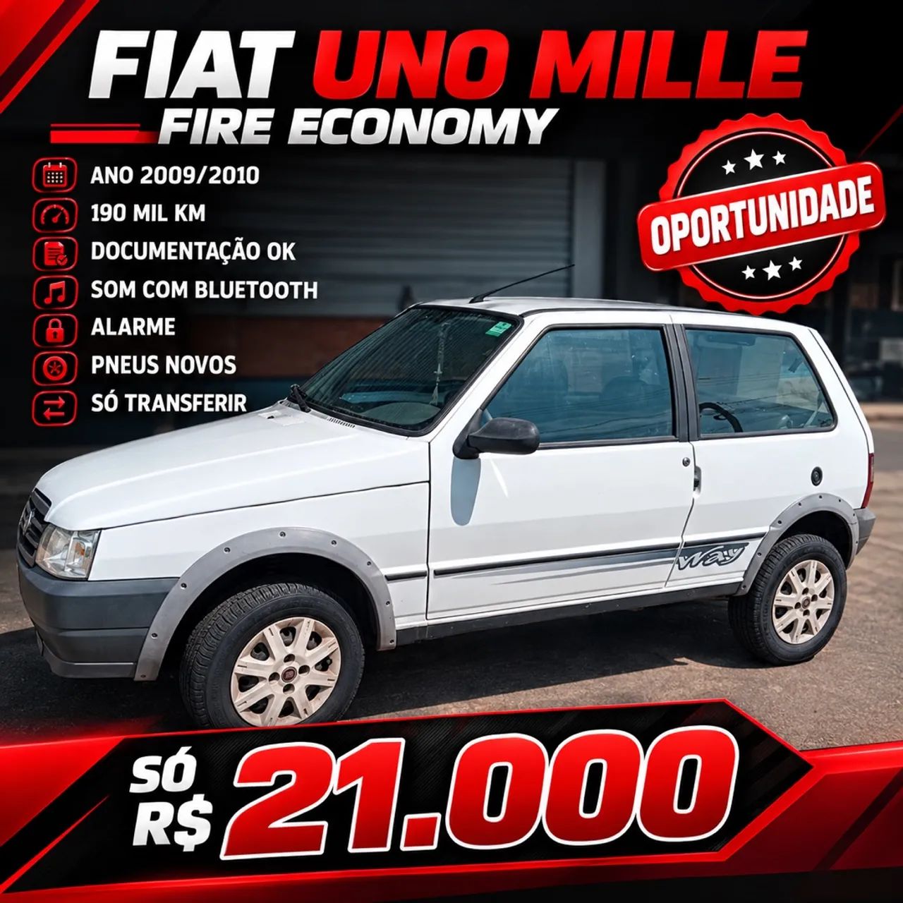 Fiat Uno Uno Mille WAY ECONOMY 1.0 F.Flex 2p 2010