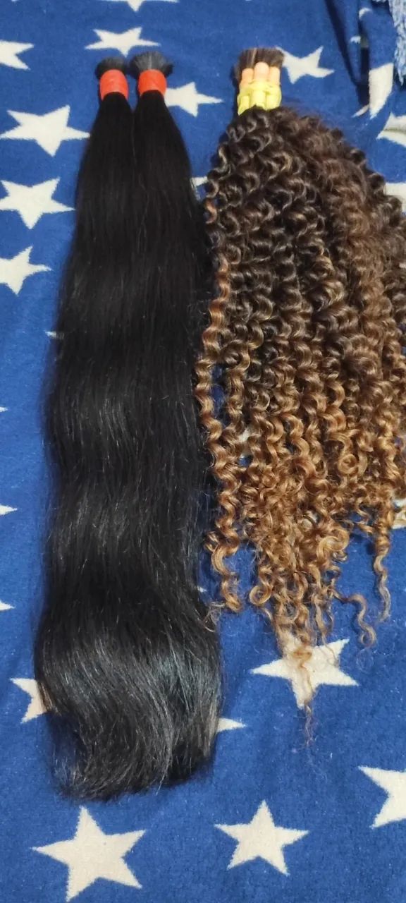 Mega hair cacheado 