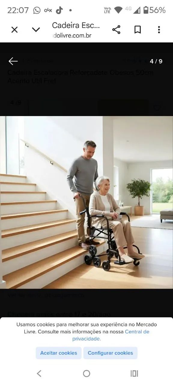 Cadeira de Rodas  Escaladora para escada  - Foto 3