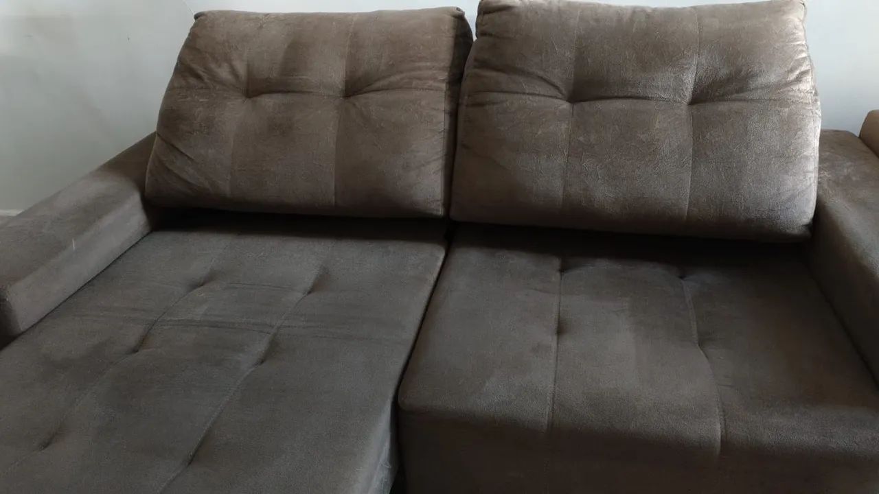 Sofá de 3 lugares de Suede - Foto 5