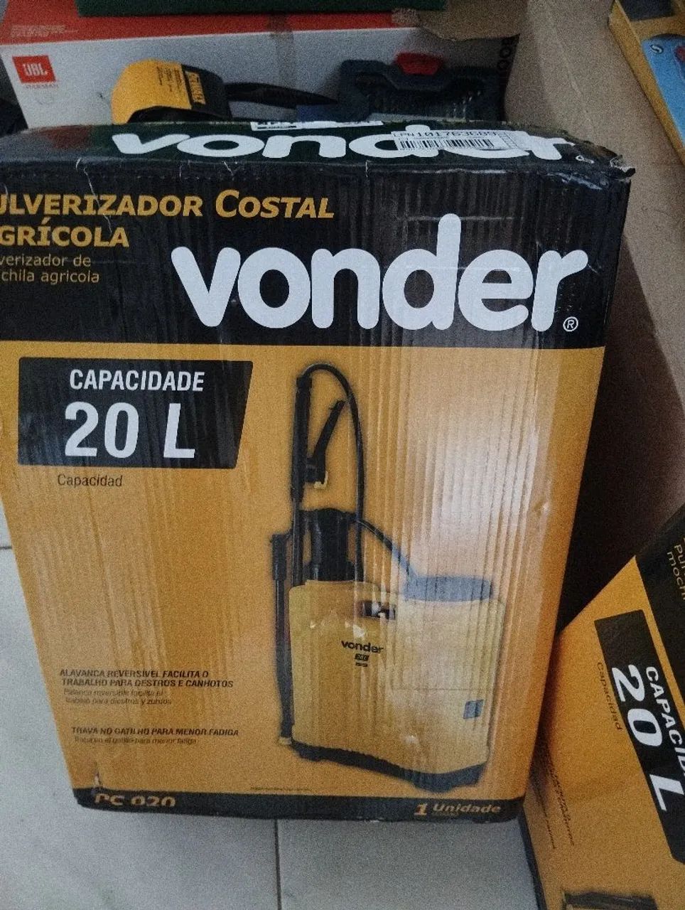 PULVERIZADOR AGRÍCOLA 20L VONDER 