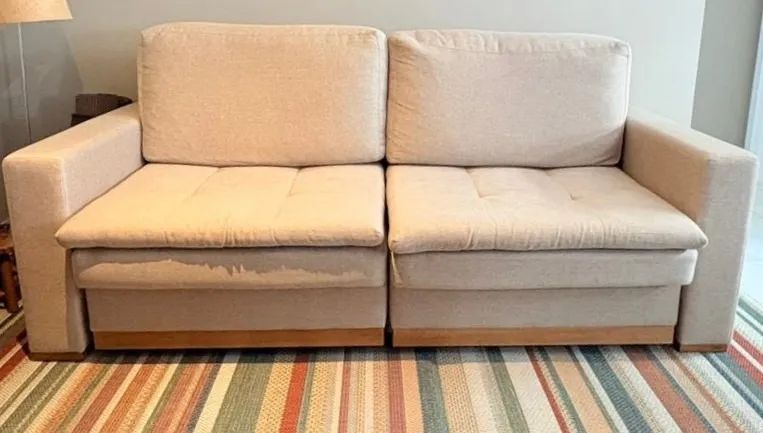 Sofá de linho com Chaise - Foto 2