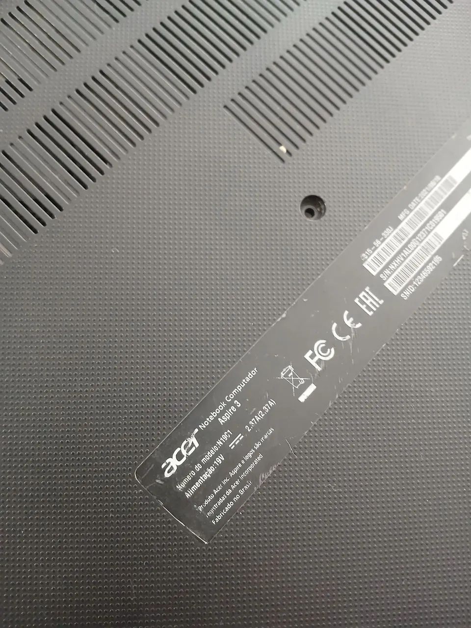 Notebook acer aspire 3