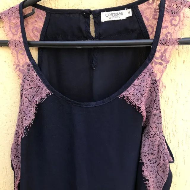 Blusa Marinho E Rosa Da Marca Costume  - Foto 3