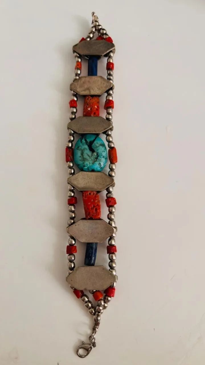 Pulseira em prata antiga