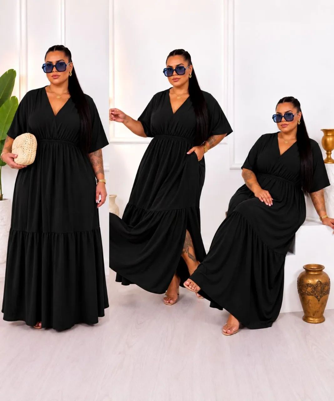Vestidos plus size vestem até 58 /60  - Foto 2