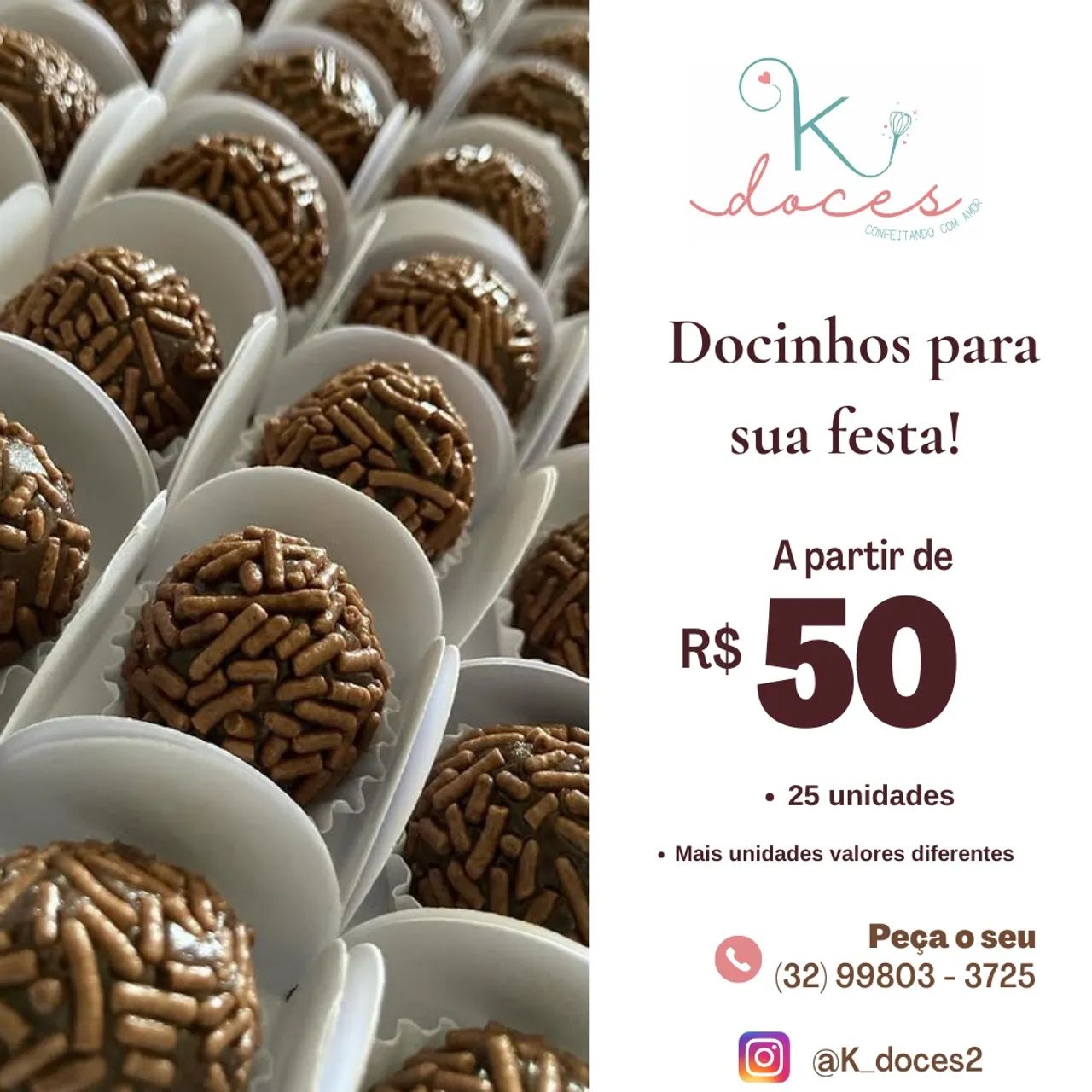 Docinhos para festa 