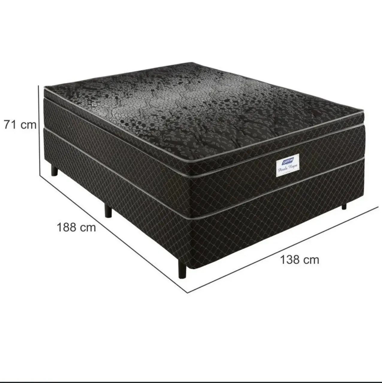 Cama box casal Pérola Negra GAZIN - Foto 4