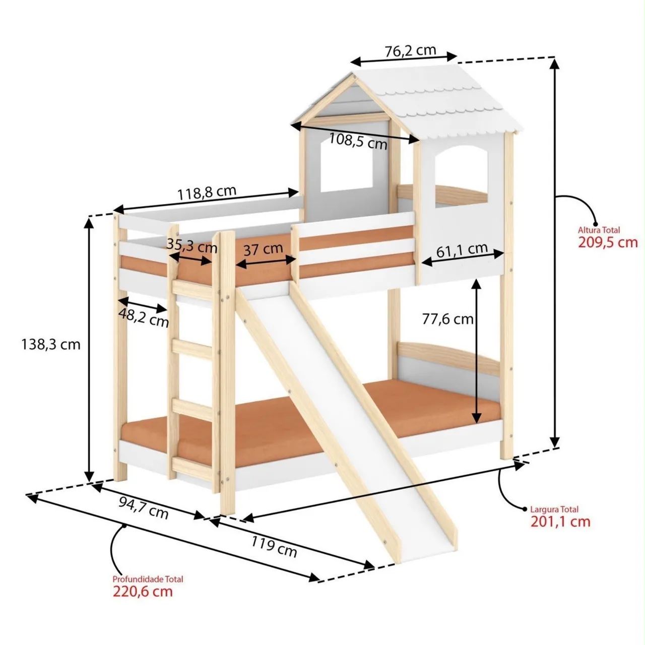 Cama Infantil Casinha  - Foto 3