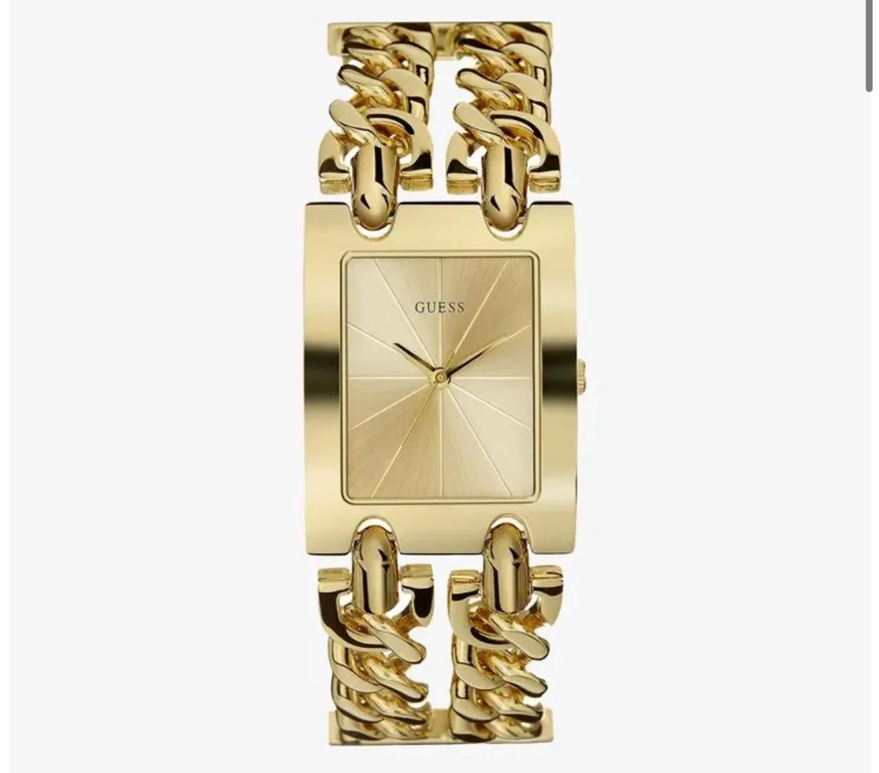 Relogio Guess Feminino Quadrado Dourado
