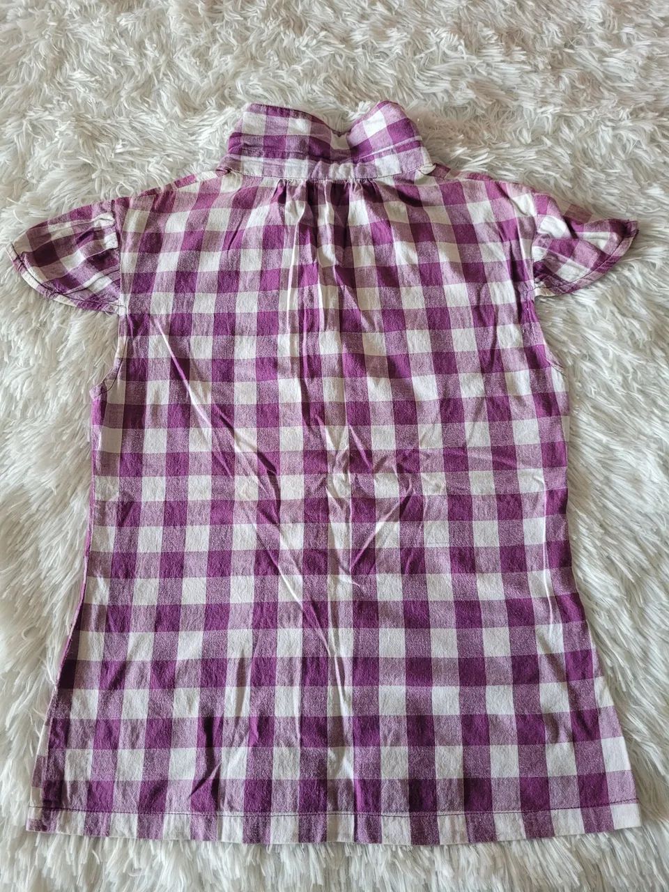 camiseta xadrez tamanho 14 da Marisa  - Foto 3
