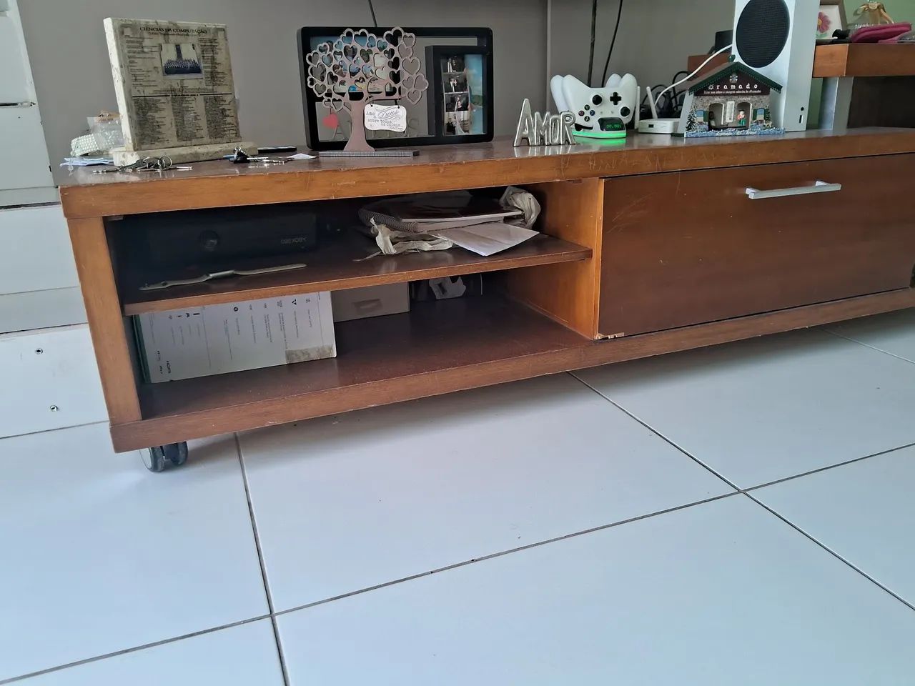Rack para sala em MADEIRA 1,80 - Foto 4