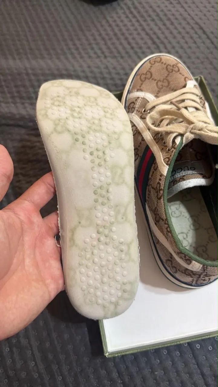 Tênis Gucci 41/42 original com nota  - Foto 2