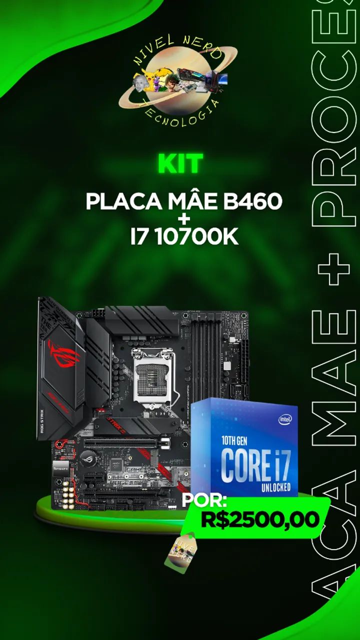KIT I7 10700K + B460M ROG STRIX