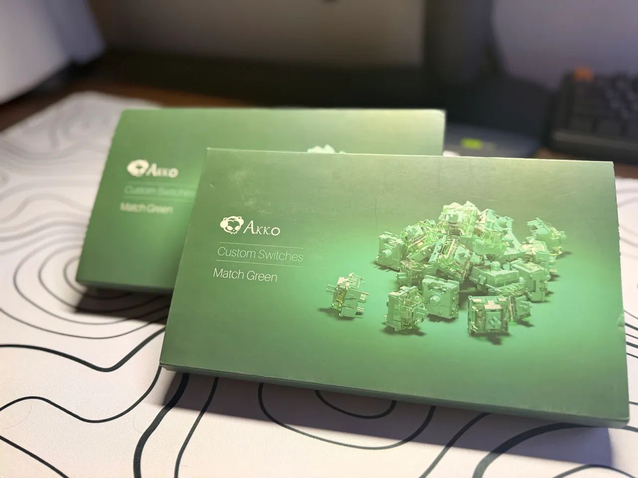 Switch Akko Matcha Green Linear 50gf - Kit 90 Unidades
