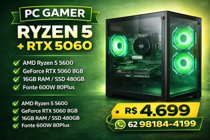 PC GAMER COM RTX 5060