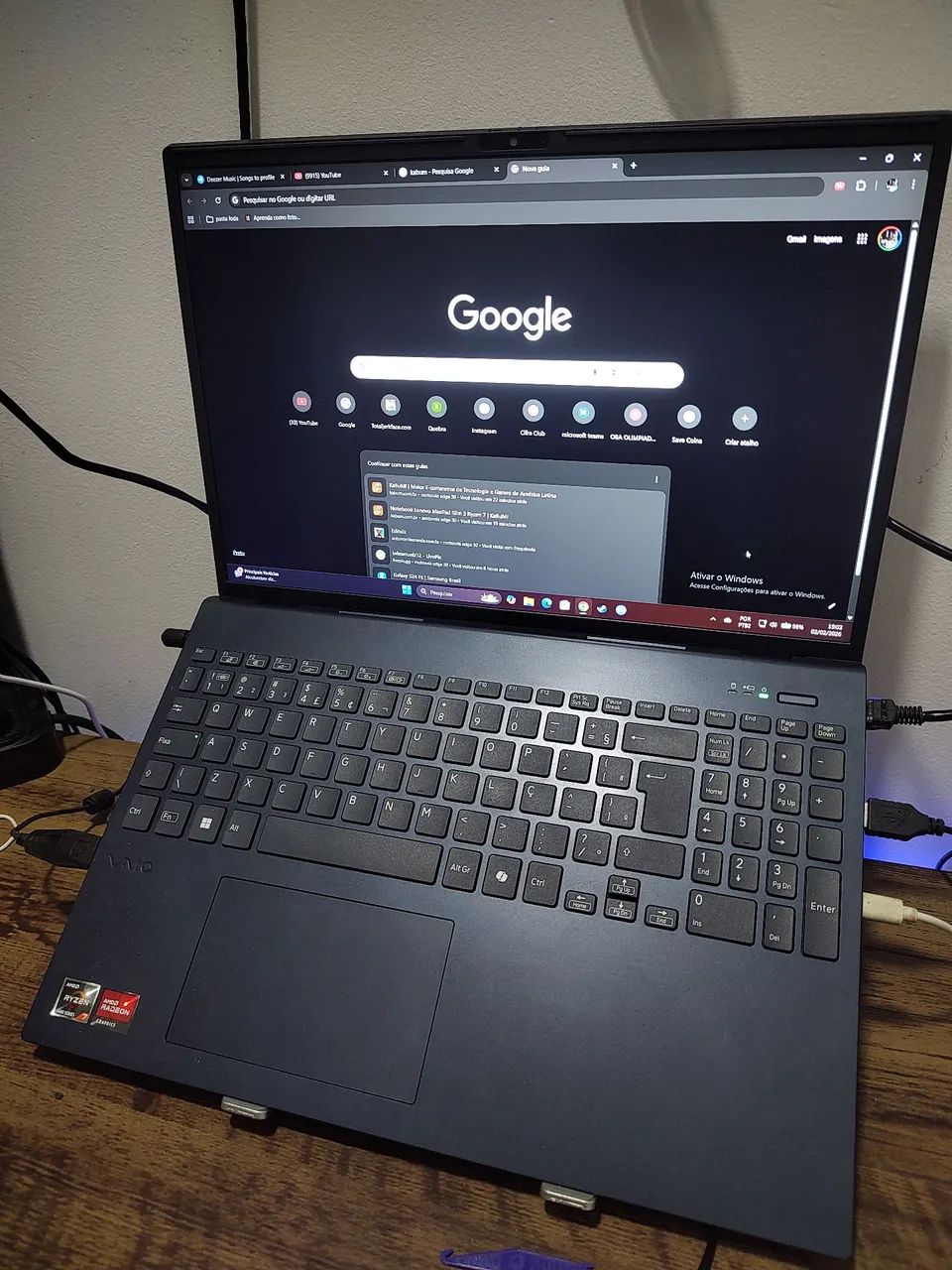 Notebook Vaio FE16 24GB ram ryzen 7 5825u - Foto 5