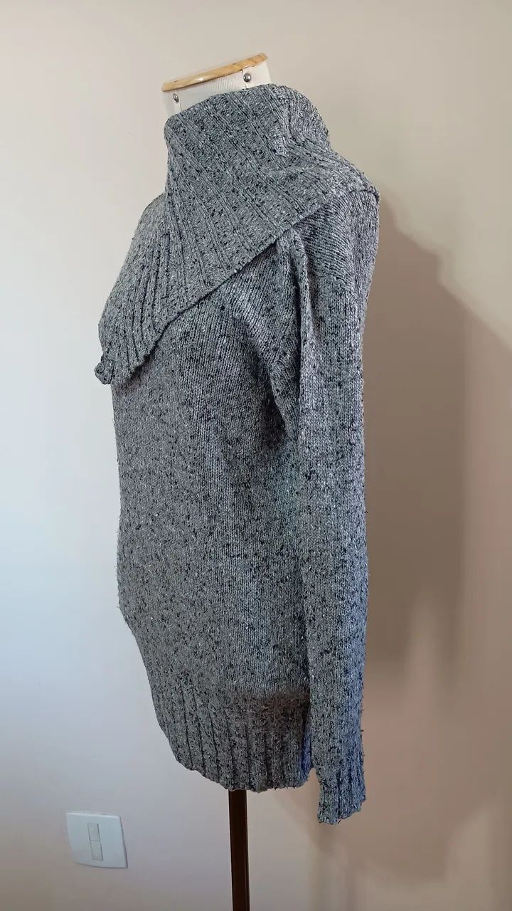 Blusa de lã cinza - Foto 2