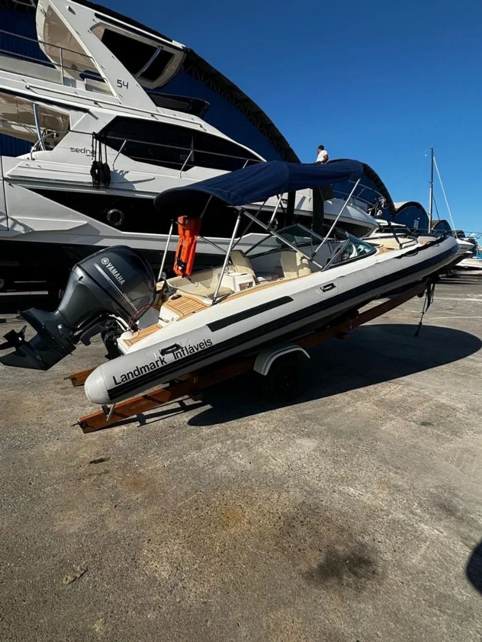 Bote inflável Landmark 19 pés Yamaha 90hp  - Foto 7